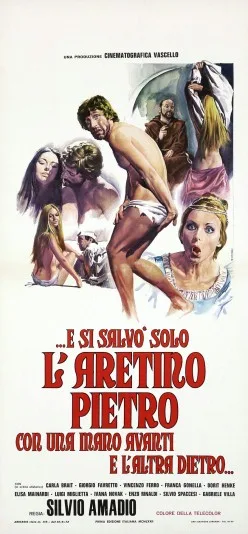 ...E si salvò solo l'aretino Pietro con una mano avanti e l'altra dietro