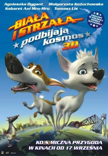 Biała i Strzała podbijają kosmos 3D