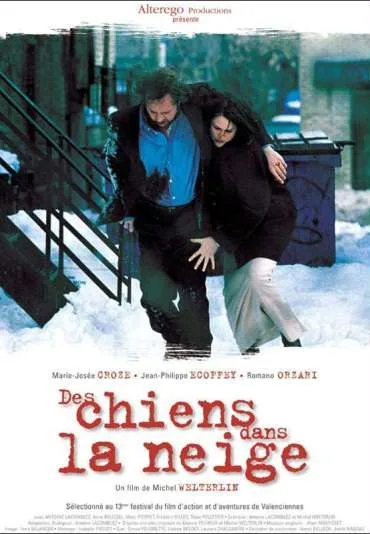 Des chiens dans la neige