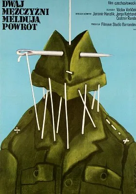 Dwaj mężczyźni meldują powrót