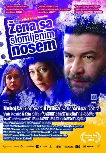 Kobieta ze złamanym nosem