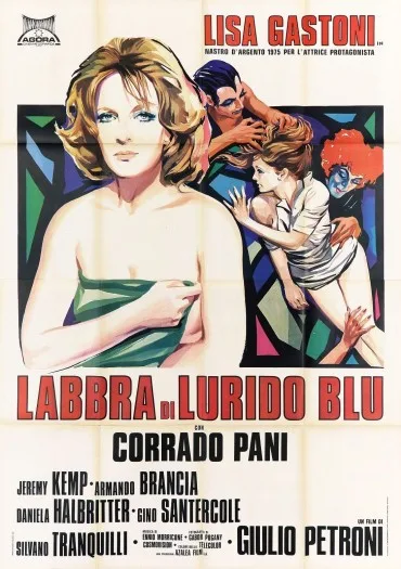 Labbra di lurido blu