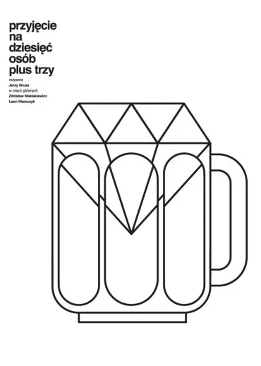 Przyjęcie na dziesięć osób plus trzy