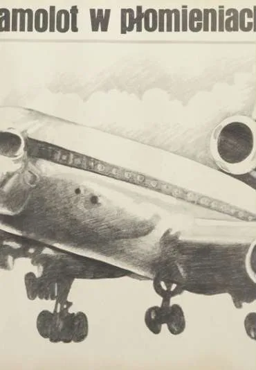 Samolot w płomieniach
