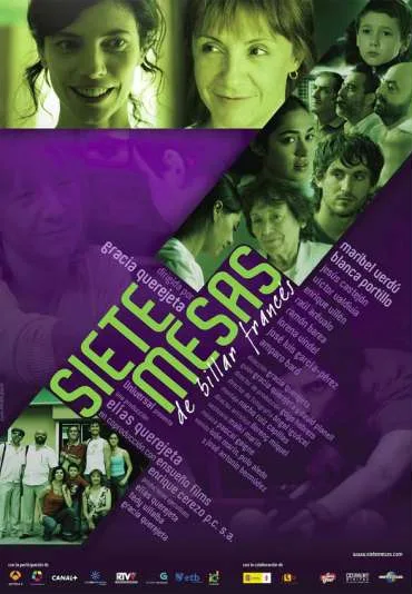 Siedem stołów bilardowych