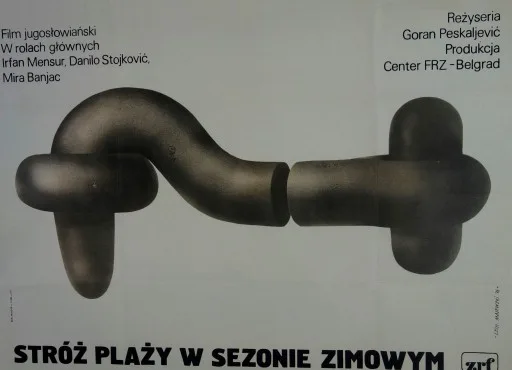 Stróż plaży w sezonie zimowym