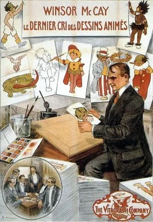 Winsor McCay, the Famous Cartoonist of the N.Y. Herald and His Moving Comics